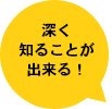 深く知ることが出来る！